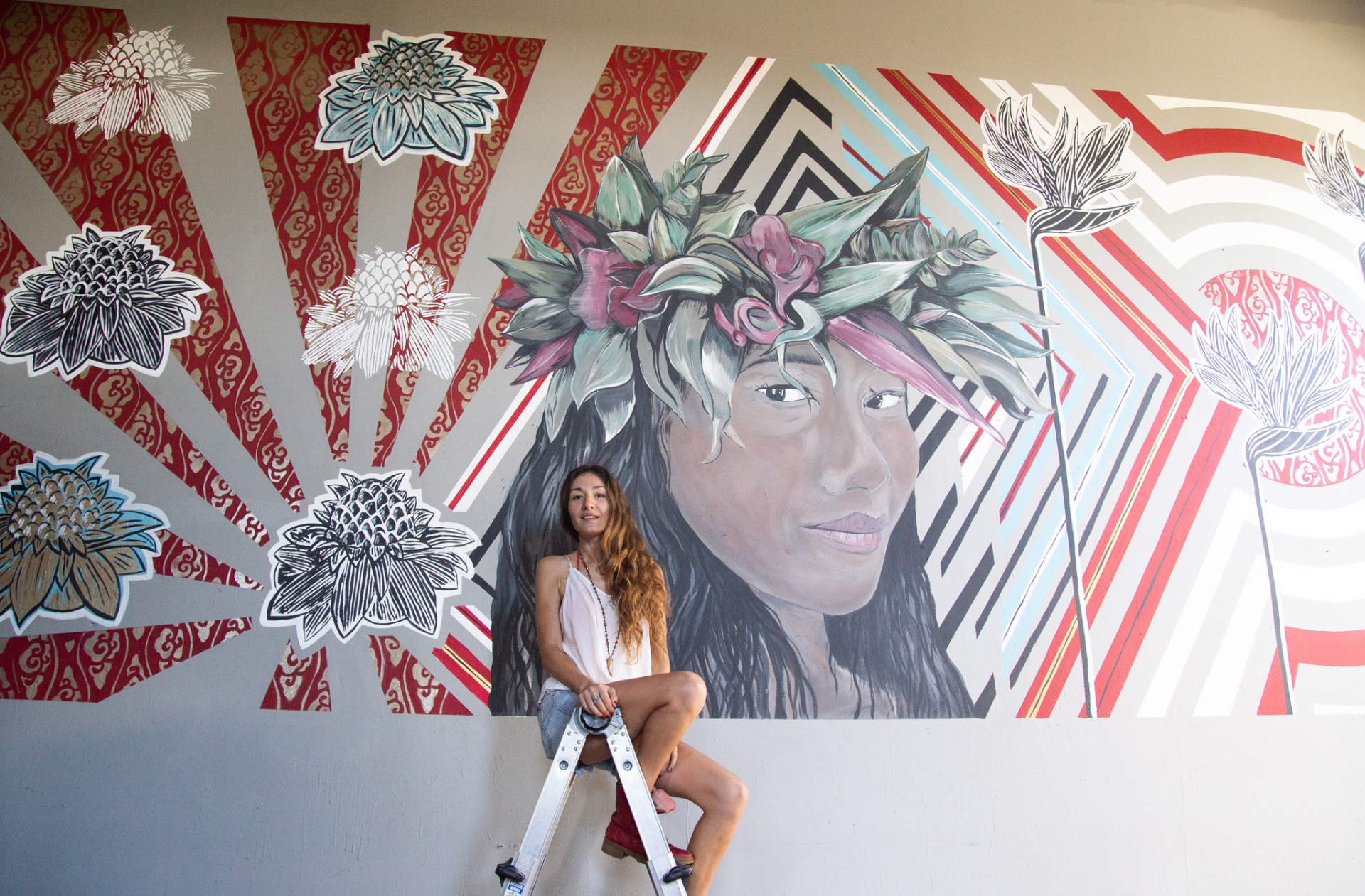 Juliet, muralist and founder of Huli Maka Flip