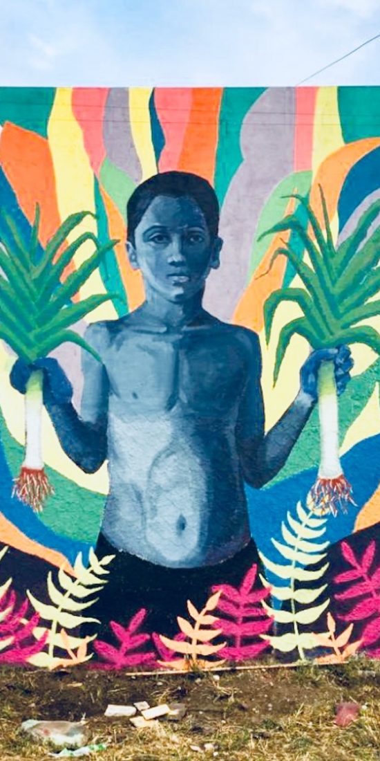 outdoor mural xl portrait