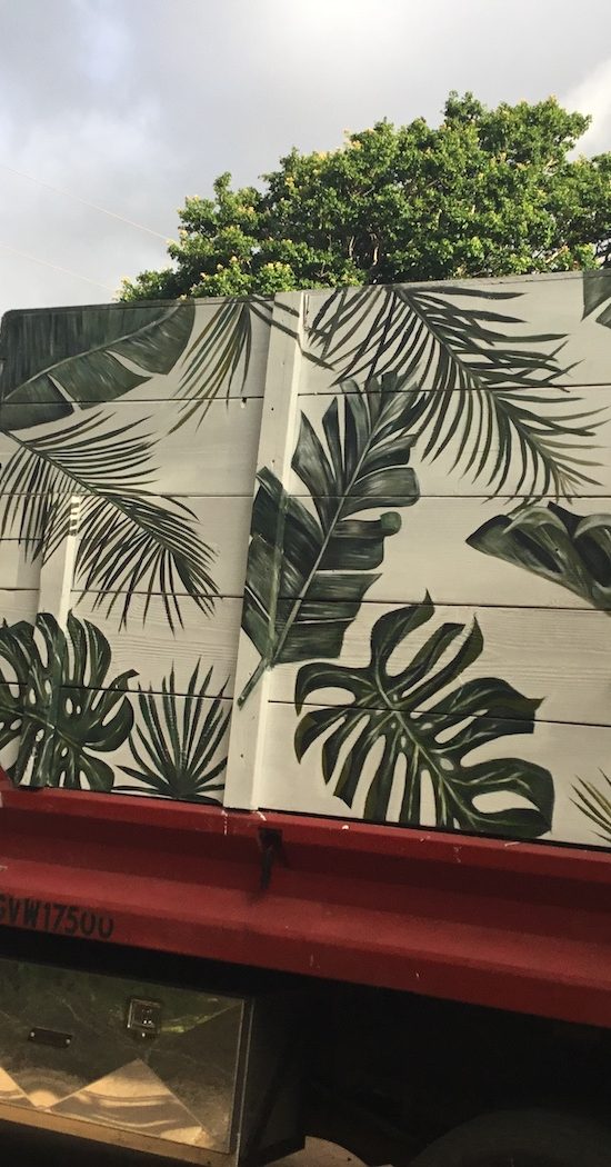 Artisan tree Masters foliage trailer mural